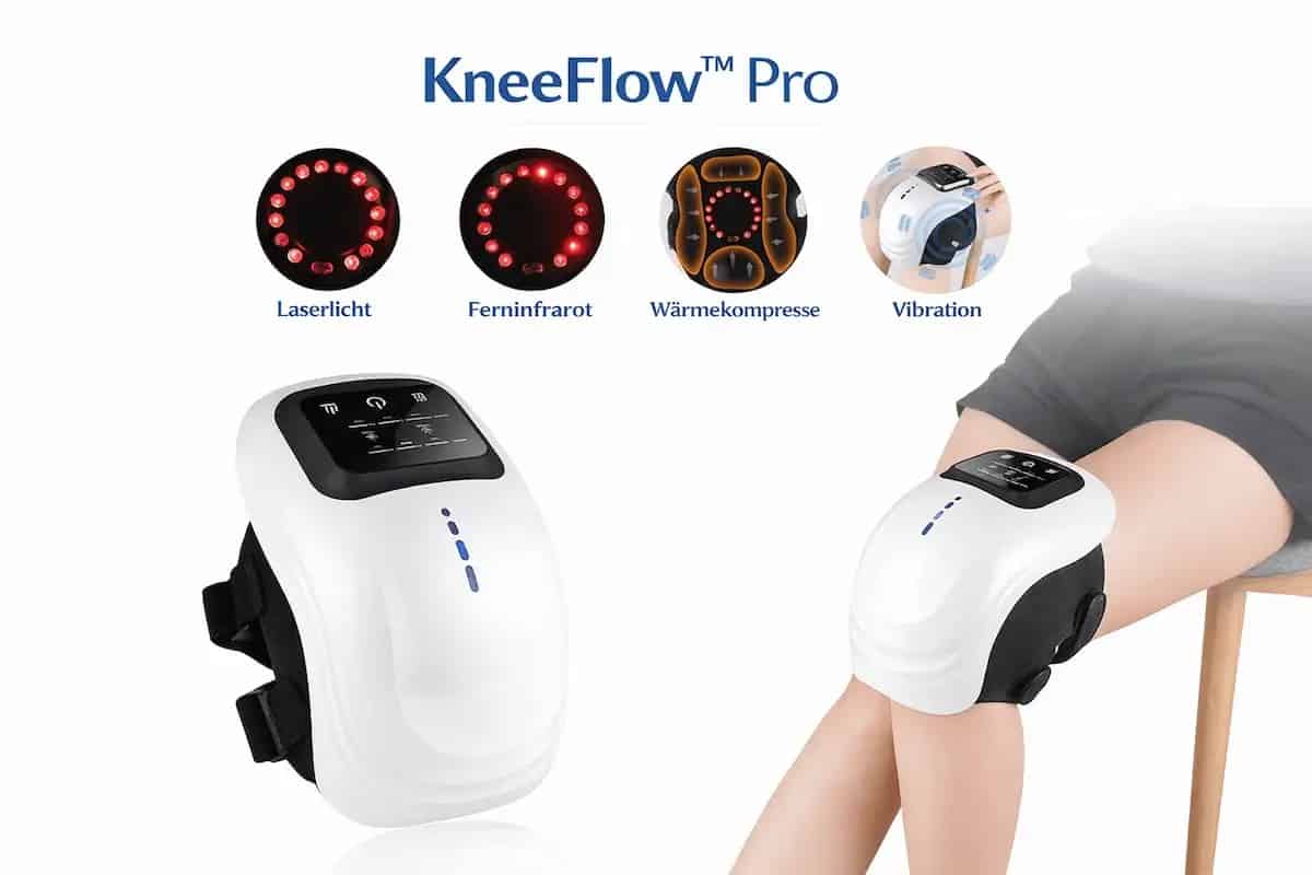 KneeFlow™ Pro – Intelligentes Knie-Massagegerät