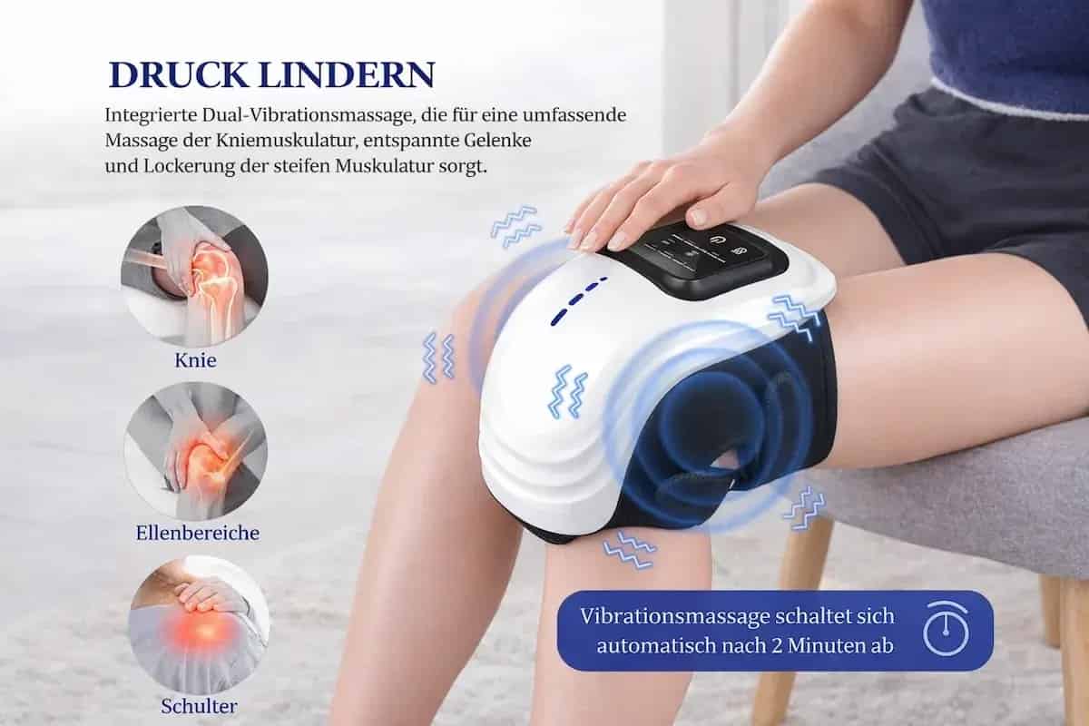 KneeFlow™ Pro – Intelligentes Knie-Massagegerät